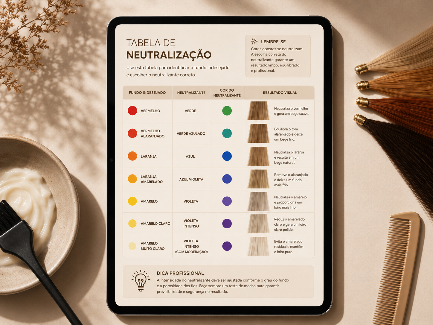 Tabela de neutralização